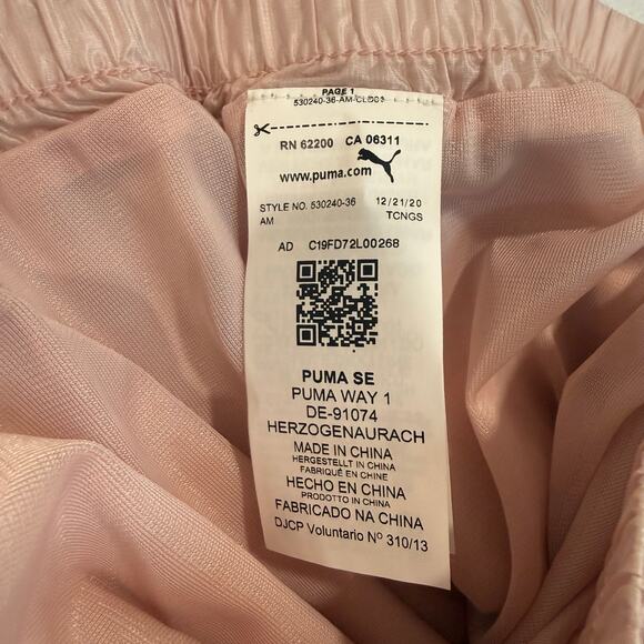 Puma Women’s Iconic T7 Woven Track Pants Lotus Pink Size L Athletic Jogger NEW - Picture 7 of 9